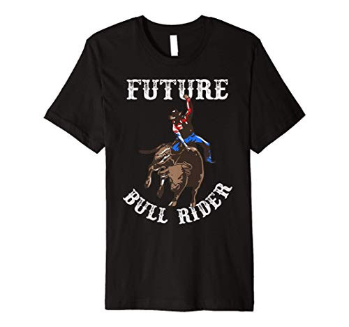 Rodeo Future Bull Rider Bull Riding Mechanical Boys Kids Premium T-Shirt