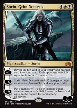 Magic The Gathering - Sorin  Grim Nemesis  251 297  - Shadows Over Innistrad