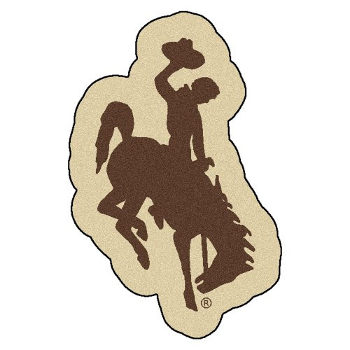 FANMATS NCAA University of Wyoming Cowboys Nylon Face Mascot Rug FANMATS NCAA University of Wyoming Cowboys Nylon Face Mascot Rug