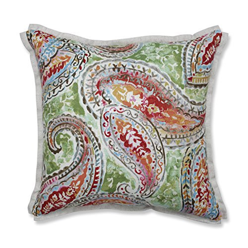 Pillow Perfect Indoor Bright  and  Lively Fiesta 16.5-inch Throw Pillow  Blue