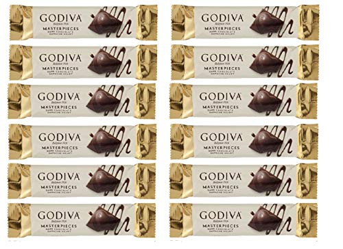 Godiva Masterpieces Belgium Dark Chocolate Ganache Heart 1 oz Pack of 12 Godiva Masterpieces Belgium Dark Chocolate Ganache Heart 1 oz Pack of 12