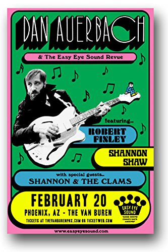 Dan Auerbach Poster - 2018 Concert Promo - of the Black Keys - 11 x 17 inches Waiting on a Song Tour