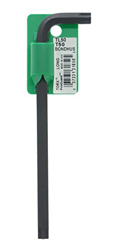 Bondhus 31855 Tagged and Barcoded T55 Star Tip Hex Key L-Wrench with ProGuard Finish, 6.7"