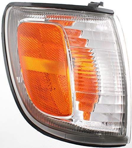 Corner Light Compatible with 1999-2002 Toyota 4Runner Plastic Clear  and  Amber Lens With bulb Passenger Side