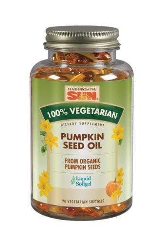 Health From The Sun 100% Vegetarian Pumpkin Seed Oil Softgels  90-Count