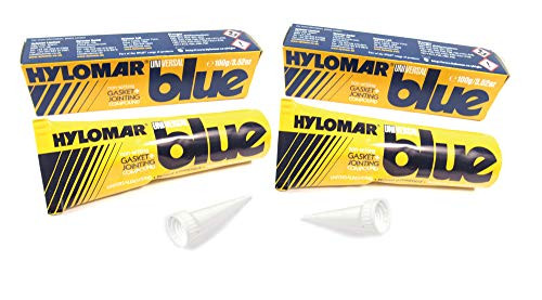Set of 2 Valco Hylomar 71283 RTC3347 Universal Blue Gasket Sealer with Nozzle - 100g Tube