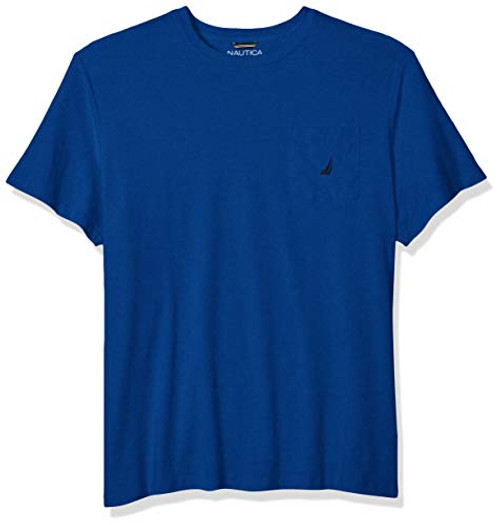 Nautica Men's Solid Crew Neck Short Sleeve Pocket T-Shirt Monaco Blue 4XLT Tall Nautica Men's Solid Crew Neck Short Sleeve Pocket T-Shirt Monaco Blue 4XLT Tall