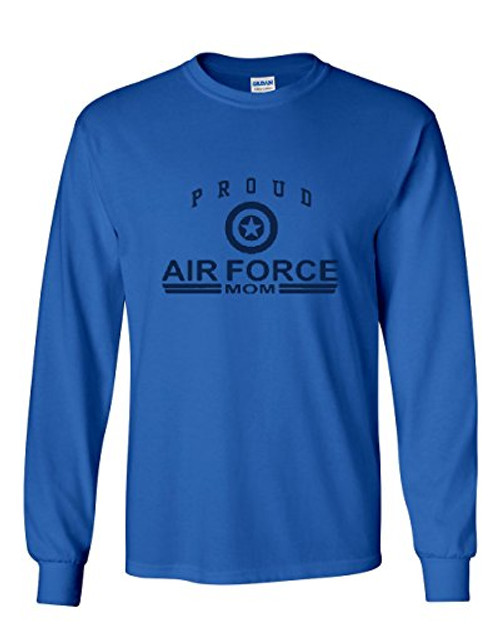 Proud Air Force Mom Long Sleeve T-Shirt US Air Force USAF Royal Blue L Proud Air Force Mom Long Sleeve T-Shirt US Air Force USAF Royal Blue L