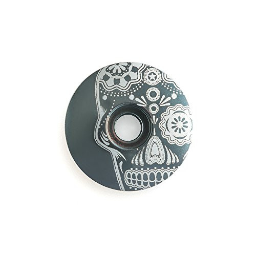 KustomCaps Sugar Skull  Through The Eye  1 1 8" Headset Cap Purple