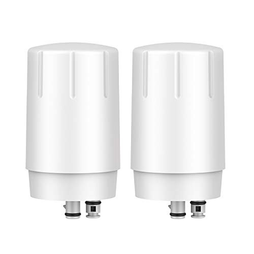 GLACIER FRESH Faucet Filter Replacement  Compatible with Brita Faucet Filter  Brita 36311 Tap Water Filter  Brita Tap Water Filtration System  White  2 Packs