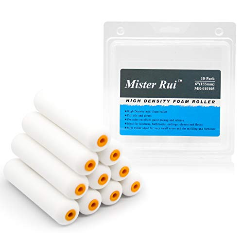 Mister Rui Paint Roller Covers Pack of 10 Covers for Paint Rollers Naps for Paint Roller Brush Roller Naps House Painting Supplies Nap for Roller Frame 6 Inch Mister Rui Paint Roller Covers Pack of 10 Covers for Paint Rollers Naps for Paint Roller Brush Roller Naps House Painting Supplies Nap for Roller Frame 6 Inch