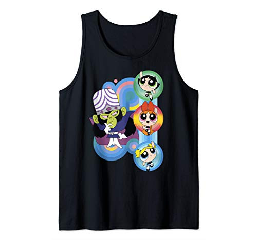 CN The Powerpuff Girls  and  Mojojojo Circles Tank Top