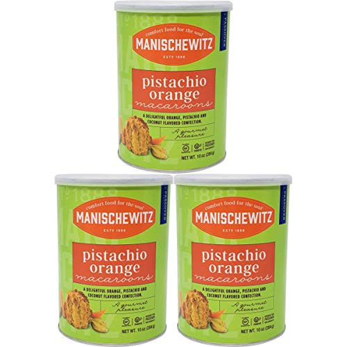 Manischewitz Pistachio Orange Macaroons Kosher For Passover 10 Oz. PK 3.