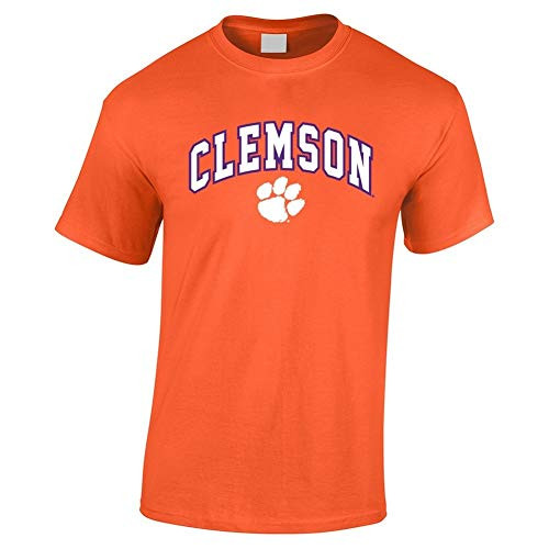 Elite Fan Shop Clemson Tigers Tshirt Arch Over Plus Size 2X 3X 4X 5X Orange - 4X-Large
