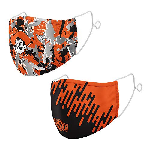 Top of the World NCAA Oklahoma State Cowboys Unisex Team Color Digital Print Face Mask 2-Pack Oklahoma State Cowboys Orange One Size MTW_310 and 320 Top of the World NCAA Oklahoma State Cowboys Unisex Team Color Digital Print Face Mask 2-Pack Oklahoma State Cowboys Orange One Size MTW_310 and 320
