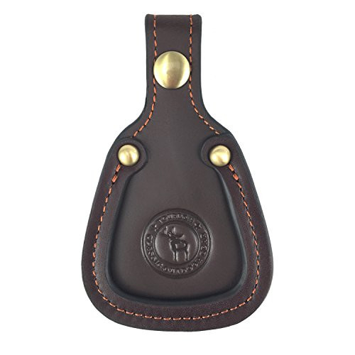 Tourbon Hunting Gun Barrel Rest Toe Protector Pad Leather - Brown