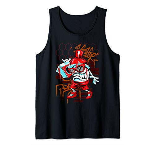 Graffiti Art Spray Paint Urban Hip Hop Music Lover Tank Top