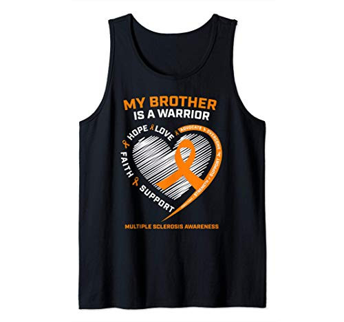 Wear Orange MS Brother Multiple Sclerosis Awareness Warrior Tank Top