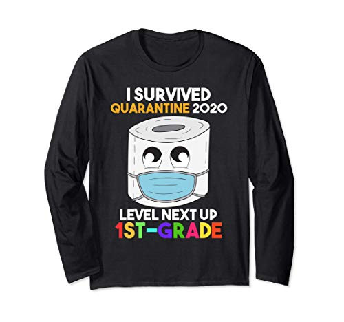 1st Grade Quarantine Back to School Remote 2021 First Grade Long Sleeve T-Shirt