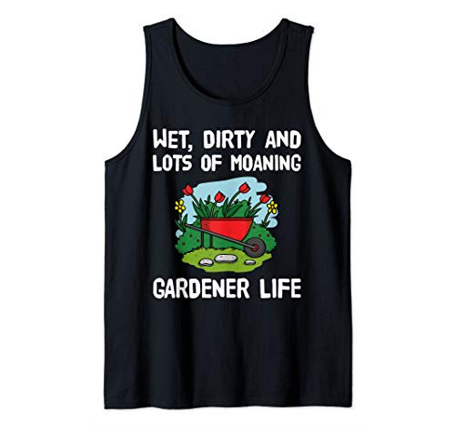 Hobby Gardener Humor Retirement Gift Naked Gardening Day Tank Top