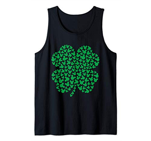 Disney Mickey Mouse Green Icons Shamrock St. Patrick's Day Tank Top