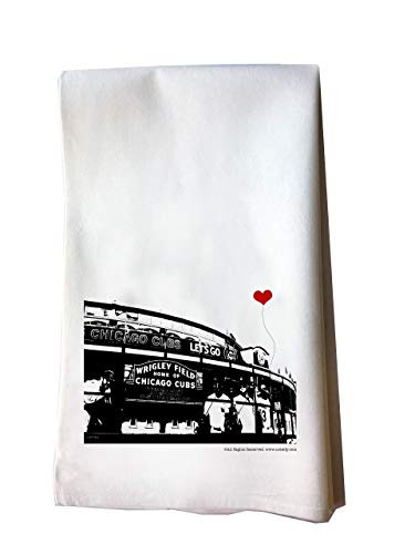 Wrigley Field Chicago Ballpark Floursack Tea Towel