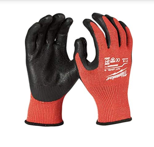Milwaukee Cut 3 Nitrile Coated Nylon Cut Resistant Gloves Black Red L 1 Pair - Case of  1