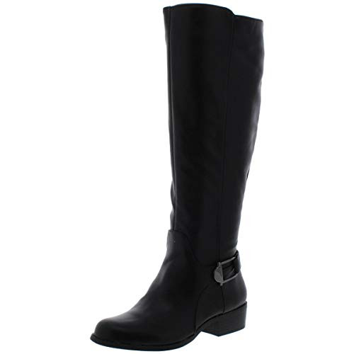 Alfani Womens Kallumm Almond Toe Knee High Fashion Boots Black