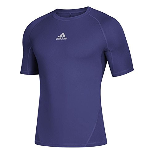 adidas Training Alphaskin Sport Short Sleeve Tee  Collegiate Purple  Large