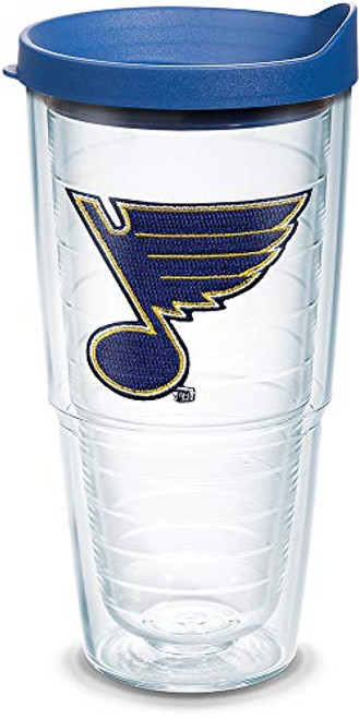 Tervis 1293061 NHL St. Louis Primary Logo Insulated Tumbler with Emblem and Blue Lid 24oz Clear Tervis 1293061 NHL St. Louis Primary Logo Insulated Tumbler with Emblem and Blue Lid 24oz Clear