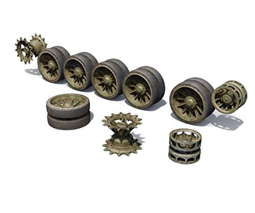 MiniArt 1 35 Scale T-54 Wheels Set Early Type - Plastic Model Building Kit  37054