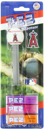 PEZ MLB Candy Dispensers  Los Angeles Angels  0.87 Ounce  Pack of 12