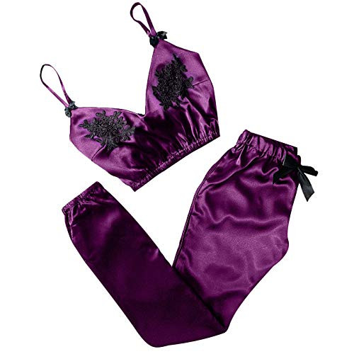 AODONG Women's Lingerie Set Sexy Lingerie Bra and Panty Sets for Women Lace Babydoll 2 Piece Lingerie Set Purple AODONG Women's Lingerie Set Sexy Lingerie Bra and Panty Sets for Women Lace Babydoll 2 Piece Lingerie Set Purple