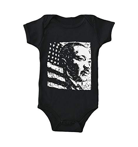 Martin Luther King Jr. - Black History Bodysuit  Black  6 Months