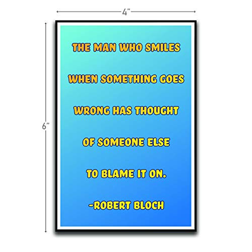 Man Who Smiles When Something Goes Wrong Motivational Inspirational Funny Magnet - Refrigerator Toolbox Locker Car Ammo Can