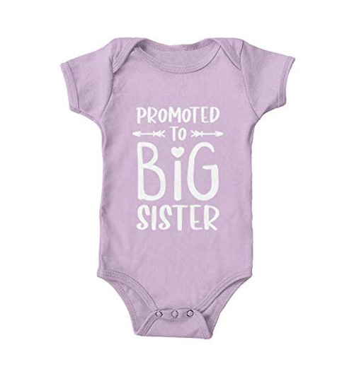 Haase Unlimited Promoted to Big Sister - New Sis Bodysuit Light Purple 18 Months Haase Unlimited Promoted to Big Sister - New Sis Bodysuit Light Purple 18 Months
