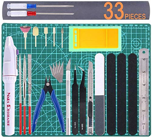 Gundam Model Tool Kit Gunpla Tools Set Modeler Basic Tool Craft Set Hobby Building Tools Kit Bandai Models Tool Kits for Minature Gundam Car Airplane Ship
