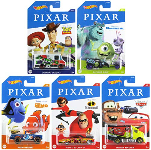 Hot Wheels 2020 Bundle of 5 Disney Pixar Toy Story Monster's Inc Finding Nemo Incredibles Cars Hot Wheels 2020 Bundle of 5 Disney Pixar Toy Story Monster's Inc Finding Nemo Incredibles Cars