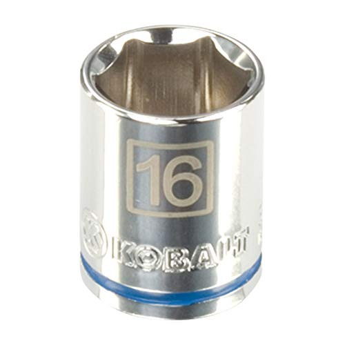 Kobalt 337830 3/8-Inch Drive x 16-mm Shallow 6-Point Socket