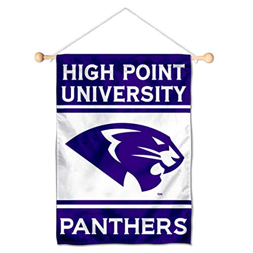 High Point Panthers Mini Small Banner and Banner Pole Bundle