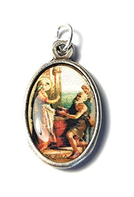 3rd Class relic 1" Medal of Saint Zita Patron of Domestic Servants homemakers Lost Keys People ridiculed for Their Piety Rape Victims Single laywomen, Waiters, Waitresses trabadores domésticos