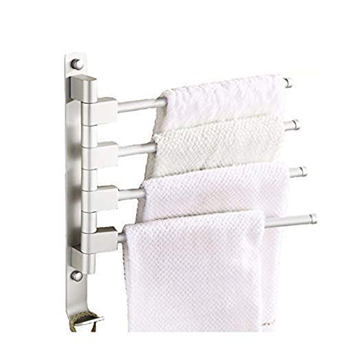 Towel Racks for Bathroom Swing Out Towel Rack Swivel Towel Bar MOCOFO RV Bath Towel Holder Arm Towel Hand Rack Space Aluminum Steel 4 Bars Folding Space Saving Organizer Arm Hanger Wall Mount Polished Towel Racks for Bathroom Swing Out Towel Rack Swivel Towel Bar MOCOFO RV Bath Towel Holder Arm Towel Hand Rack Space Aluminum Steel 4 Bars Folding Space Saving Organizer Arm Hanger Wall Mount Polished