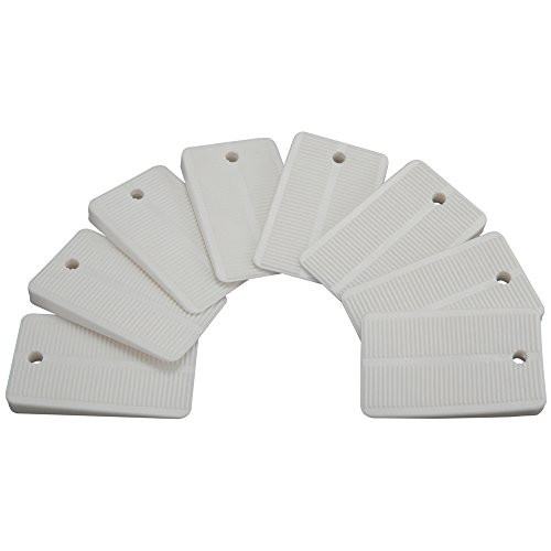 Keeney PP836-55 Plumb Pak Toilet Shim, Soft Plastic 8 Pack White, 8 Sets