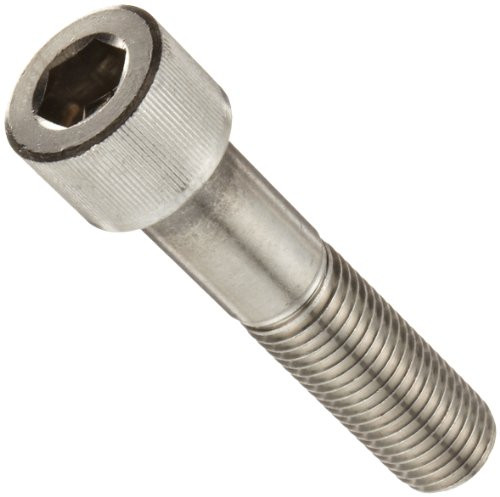 18-8 Stainless Steel Socket Cap Screw  Plain Finish  Internal Hex Drive  Meets ASME B18.3 ASTM F837  2" Length  Fully Threaded  12-24 UNC Threads  Imported  Pack of 50