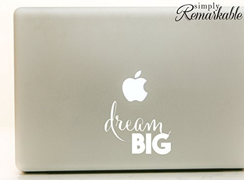 Vinyl Decal Sticker for Computer Wall Car Mac Macbook and More - Dream Big - 5.2 x 4.25 inches