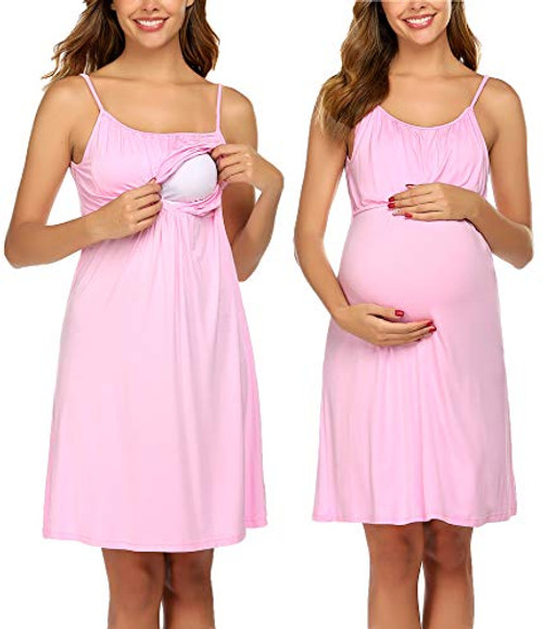 Ekouaer Pregnancy Nightgown Maternity Dress Labor Nursing Breastfeeding Gown Nursing Delivery Maternity Gown Ekouaer Pregnancy Nightgown Maternity Dress Labor Nursing Breastfeeding Gown Nursing Delivery Maternity Gown