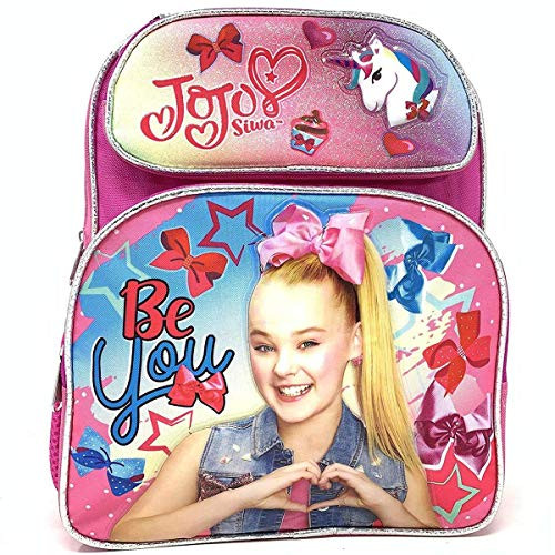 JOJO SIWA BOW  and  UNICORN 16" SCHOOL BACKPACK