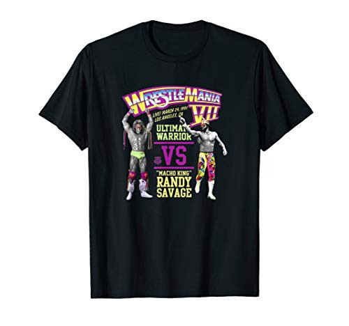 WWE Warrior vs Macho Wrestlemania T-Shirt