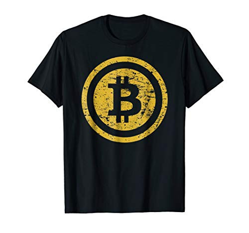 Bitcoin Logo Vintage Gold HODL Cryptocurrency Cool T-Shirt