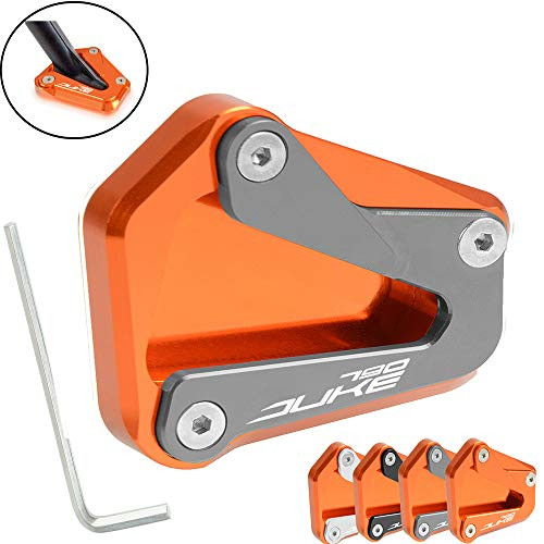 Duke 790 Motorcycle Kickstand Side Stand Enlarger Extension Enlarger Pate Pad For KTM DUKE 790 2017 2018 2019  OrangePlusTitanium?